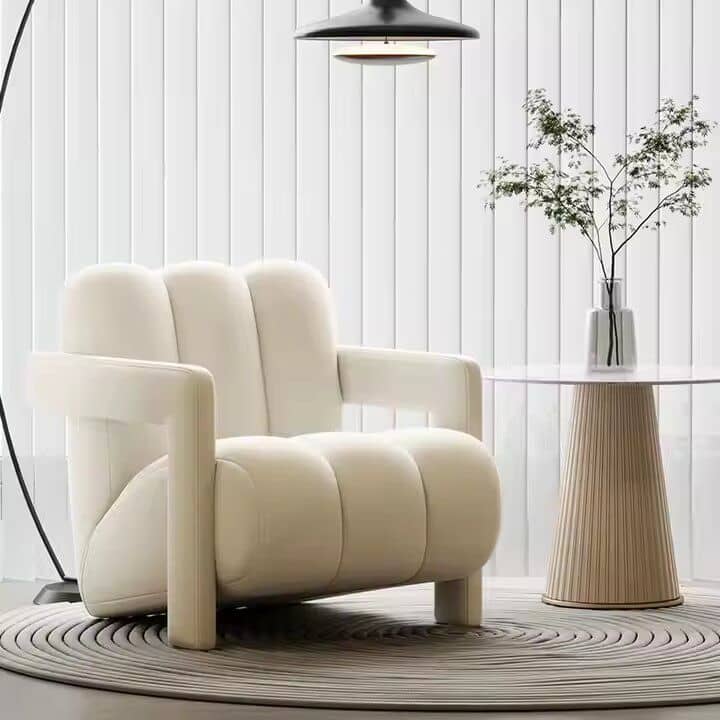 BT0001 - Fabric Chair With Solid Wood